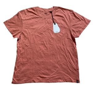 Prana Everyday Vintage-Washed Short Sleeve Tee Women's S Terracotta Soft Organic